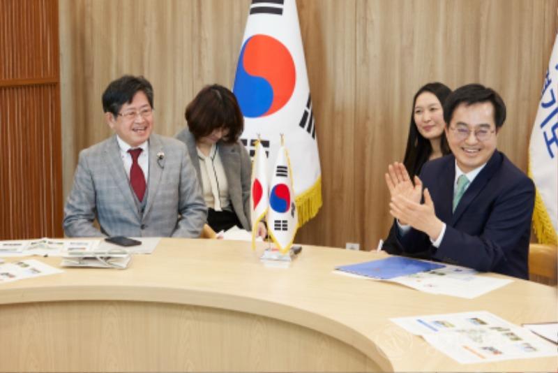 김동연, 일본 아이치현의회 의원들과 청년교류 등 우호협력 활성화 방안 모색